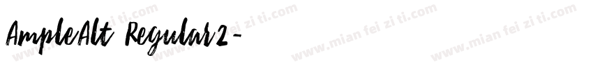 AmpleAlt Regular2字体转换